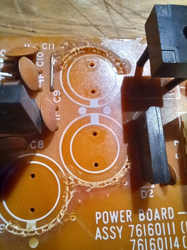 Alpha Juno Power Supply Board ohne Kondensatoren