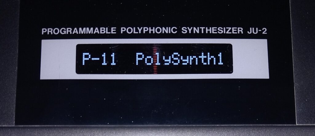 Alpha Juno 2 OLED Display