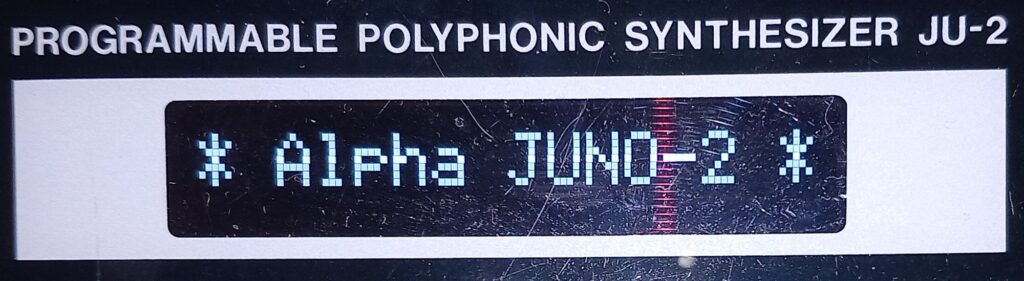 Alpha Juno 2 Start Screen