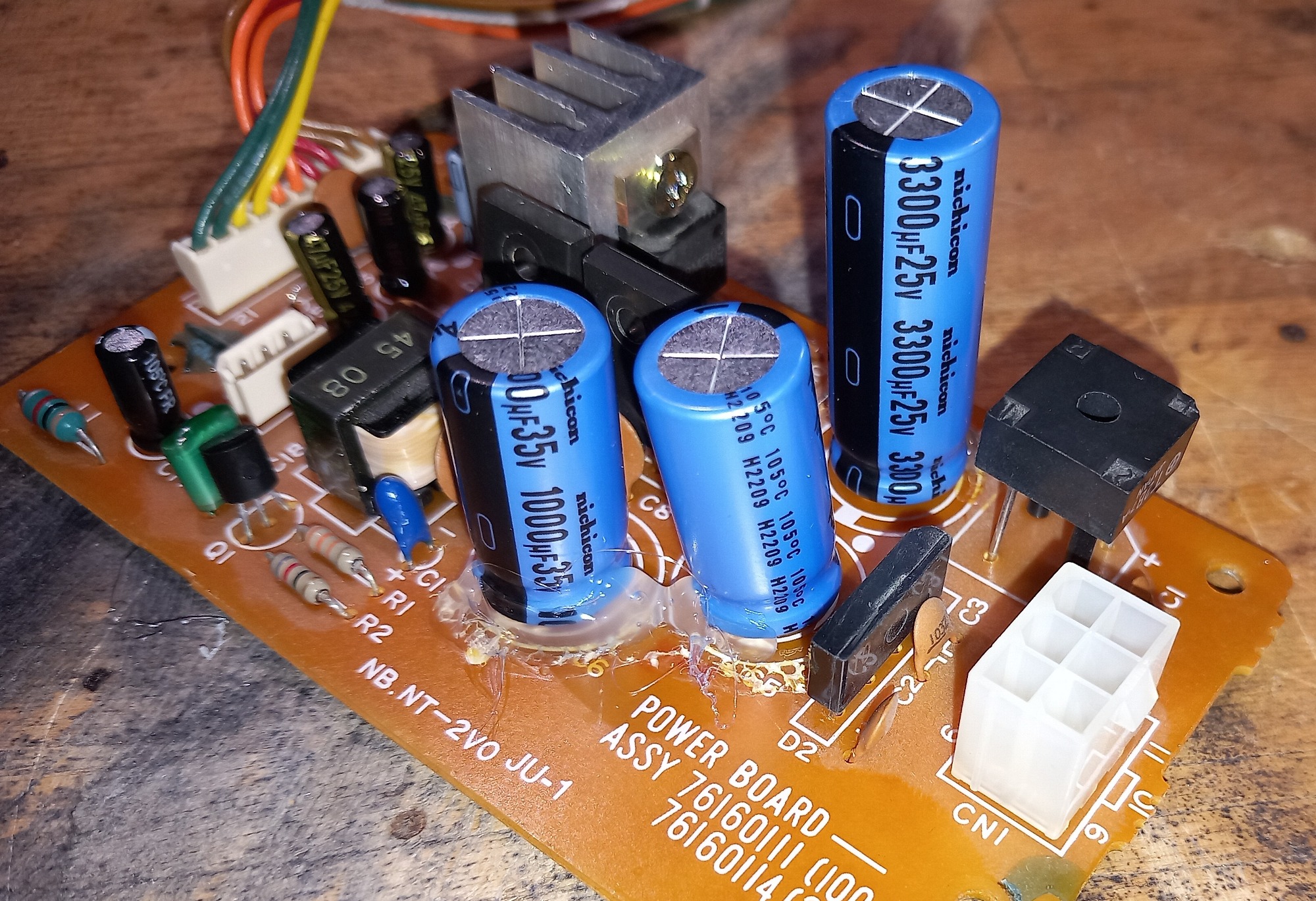 Alpha Juno Power Supply Board neue Kondensatoren