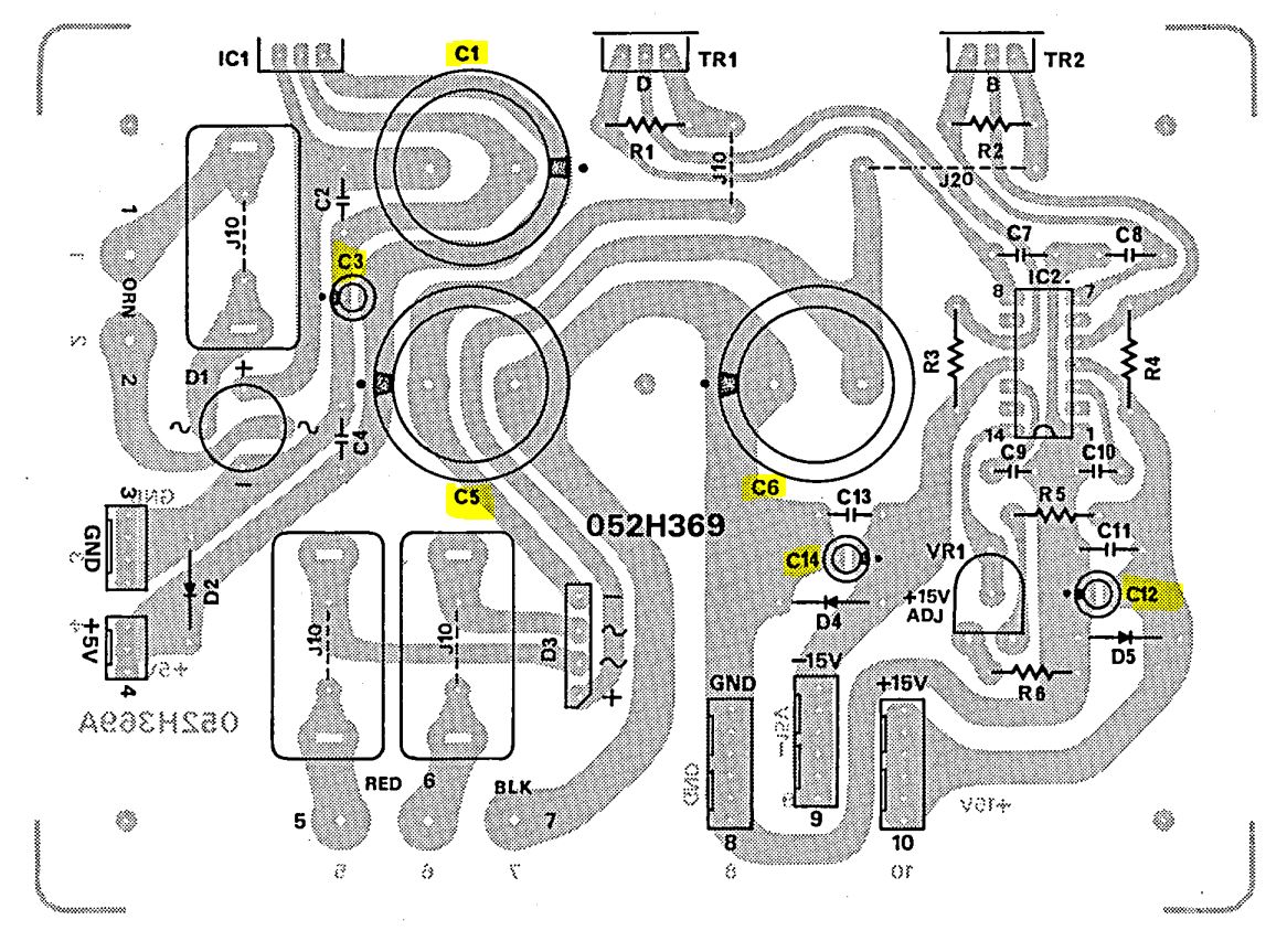 Roland Juno 6 - power supply circuit